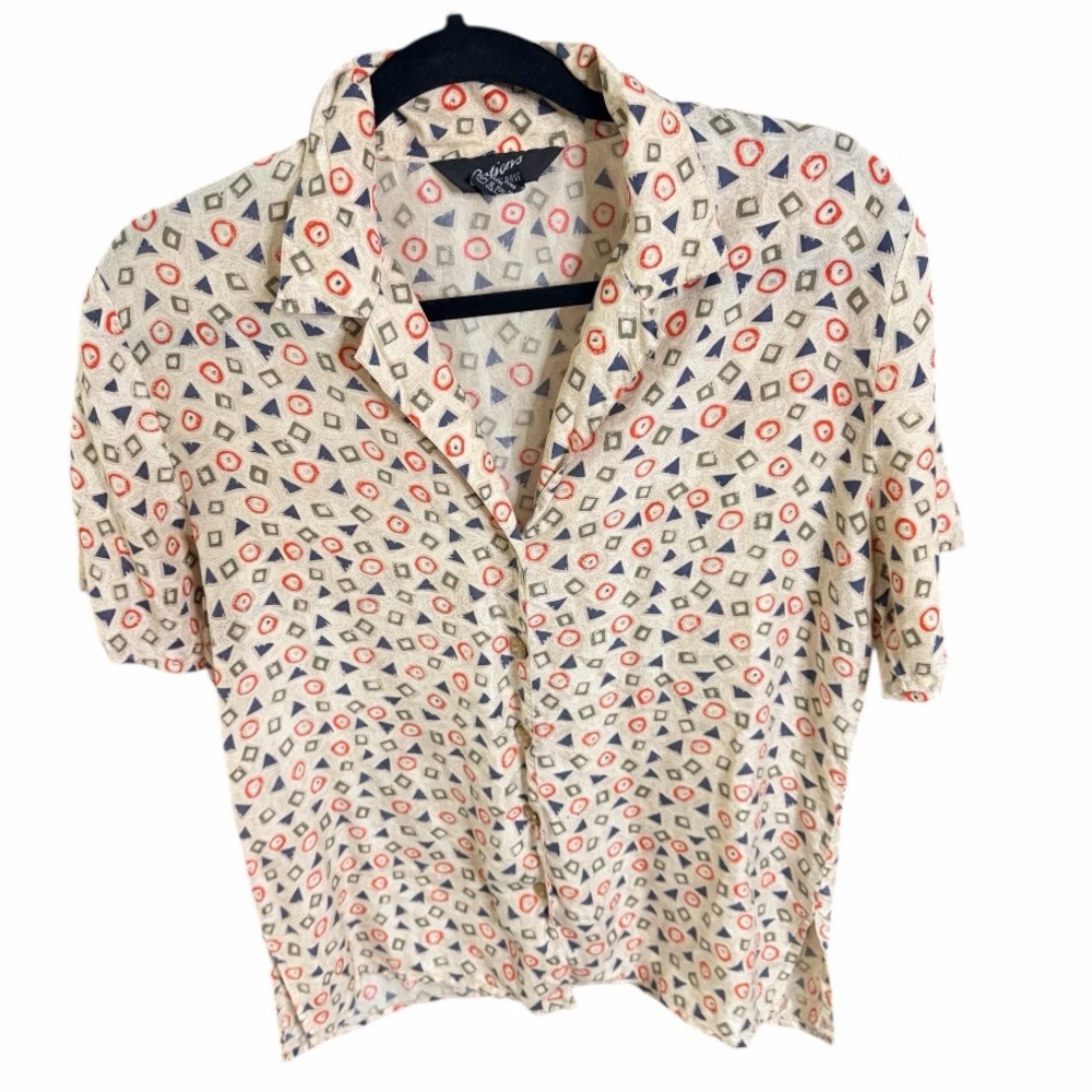 Patterned Button Down Shirt